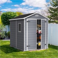 Keter Manor 6x8 Foot All Weather Storage Shed