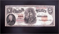 1907 "WOOD CHOPPER"  $5 UNITED STATES NOTE