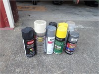 10 CANS OF SPRAY PAINT