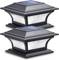 Siedinlar Solar Post Lights Outdoor Glass LED