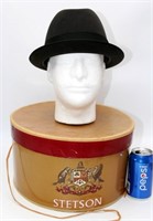 Royal Deluxe Stetson Bowler Hat w Box 7-3/8