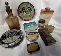 Antique Medicinal Tins