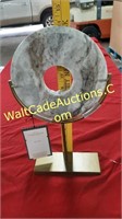 Decor Marble Disk Decoration Approx. 14'' Tall