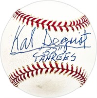 Kal Segrist Autographed  Baseball Beckett BAS