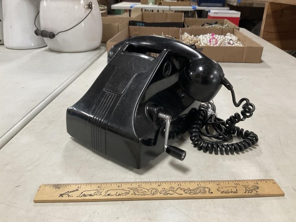 Old Crank Table Top Phone