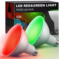 LOHAS Red Green Flood Light Bulbs, PAR38 LED Flood