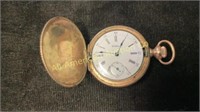 Waltham "Seaside" pocket watch in Keystone case