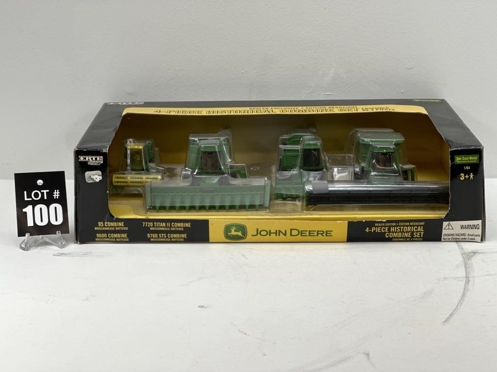 ERTL J.D. 4-Piece Historical Combine Set 1/64