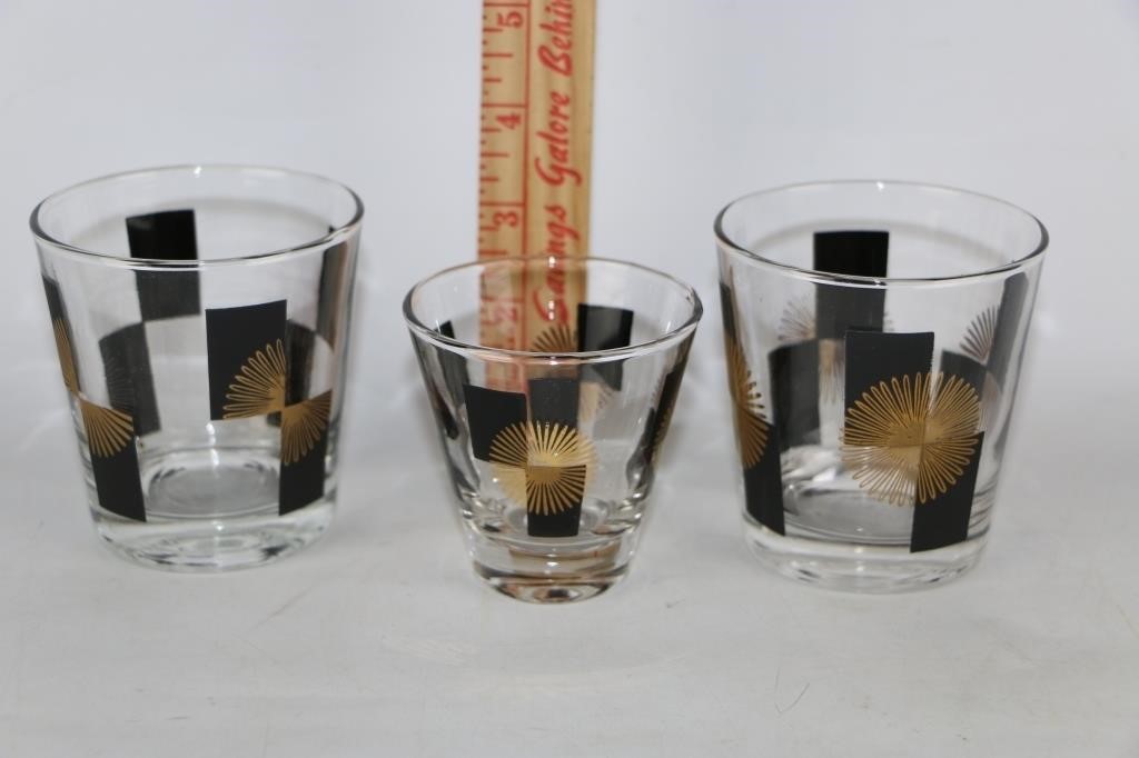 Mid Century Modern Atomic Starburst Glasses