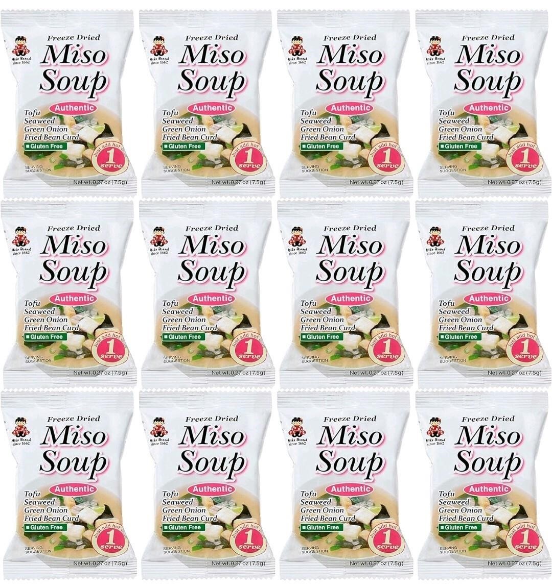 Case of 6 Pack of 12 Miko Brand Freeze Dried