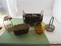 Metal and Wire and Wicker Baskets Accessories