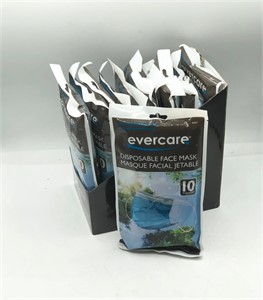 10 Pack of 10 Pcs Evercare Disposable Face Mask