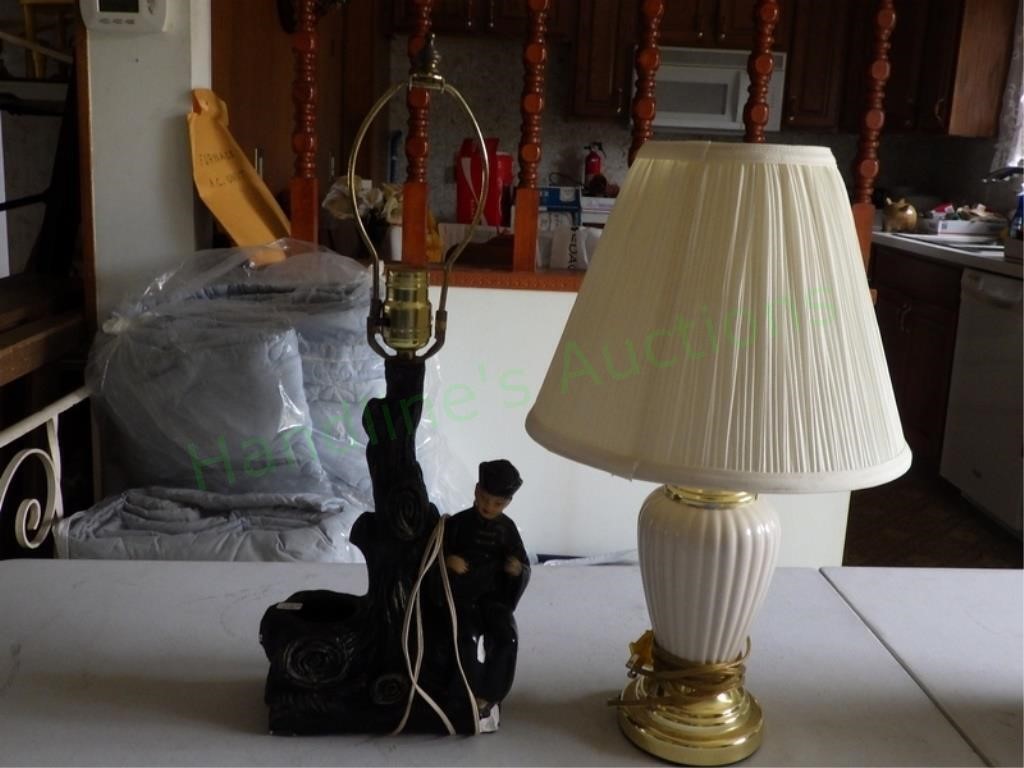 Chinoiserie Asian Figural &American Lighting Lamps