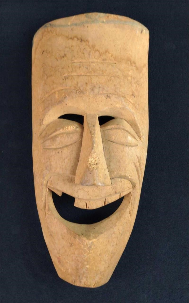 Replica Vintage African Style Tribal Mask Laughing