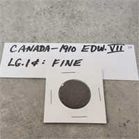 1910 Canadian Penny Edward VII