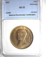 1972 Piso NNC MS65 Philippines