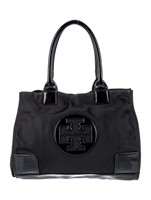 Tory Burch Nylon Patent Leather Graphic Print Tote