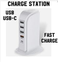 CHARGING TOWER / FAST CHARGE / USB & USB-C PORT