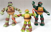 3 TMNT TEENAGE MUTANT NINJA TURTLES ACTION FIGURES