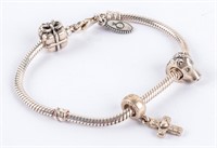 Jewelry Sterling Silver Pandora Charm Bracelet