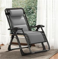 B440  DoCred Comfy Chair Recliner, Ice Gray, Patio