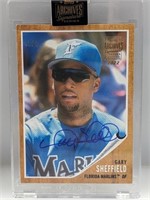 1/1 2021 Topps Archives Gary Sheffield Auto #97
