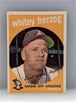 1959 Topps Whitey Herzog #392 HOF