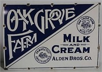 SSP Oak Grove Farm Milk & Cream Alden Bros. SWign