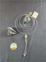 Small Lighthouse windchime, metal wind ornament