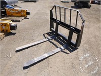 Unused 48" Skid Steer Forks & Frame