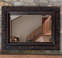 LARGE FRAMED MIRROR-APPROX.46" x 32"