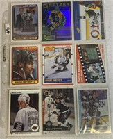 Nine Wayne Gretzky cards