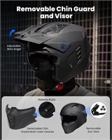 XXL Open Face Motorcycle 3/4 Half Helmet Z302