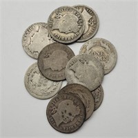 10- BARBER DIMES