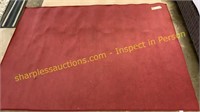 60 x 84 inch red rug