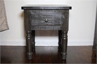 End Table Gray 28h14w14d