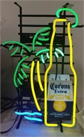 Corona extra neon beer advertisement 20X12"