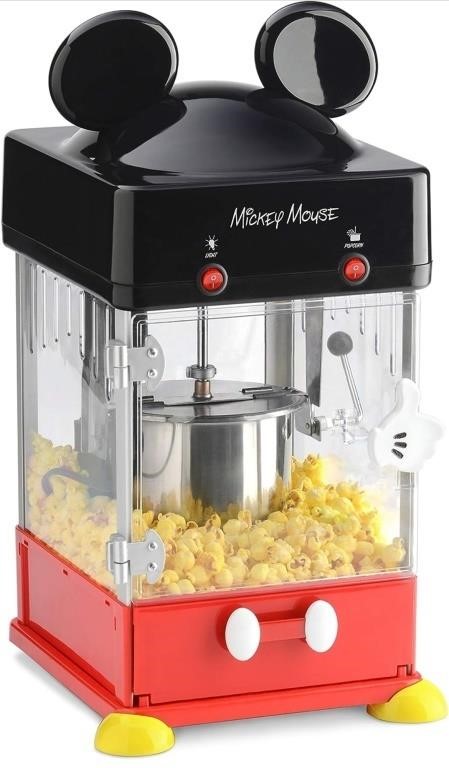 Disney Mickey Mouse kettle style popcorn popper