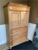 Pine Natural Finish Antique Cabinet