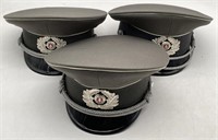 (RL) 3 German Military Uniform Hats (bidding on