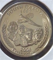 Proof 2006 S. South Dakota quarter