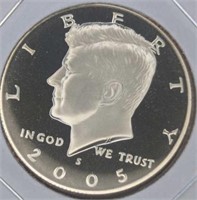 Proof 2005 S. Kennedy half dollar