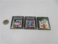 3 jeux de Nintendo Gameboy Color dont Winnie the