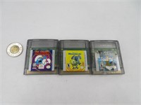 3 jeux de Nintendo Gameboy Color dont The Smurfs