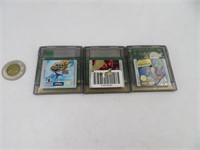 3 jeux de Nintendo Gameboy Color dont Road Champs