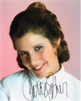 Carrie Fisher Star Wars Signed 11x14 Photo BAS