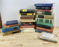 Mostly Vintage Hard Cover Books and Basket