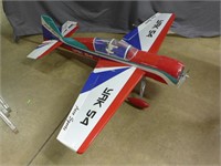 Scoprion Model Airplane in blue, red and grey