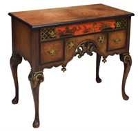 QUEEN ANNE STYLE CHINOISERIE PARCEL GILT SERVER