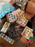 Box of vintage Christmas